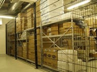 Mesh Panel Twin Wire Fencing Installed Inside Warehouse in Manchester for Security Indoor
